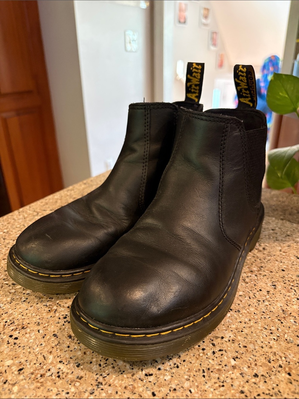 Dr. Martens Black Leather Chelsea Boots | US size 4 kids